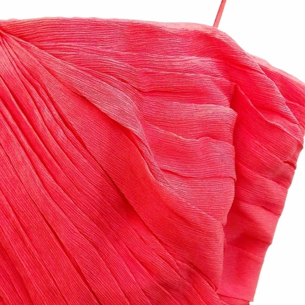 J. CREW COLLECTION NWT Silk Strapless Party Dress Size 2 in Coral Pink - Picture 10 of 16